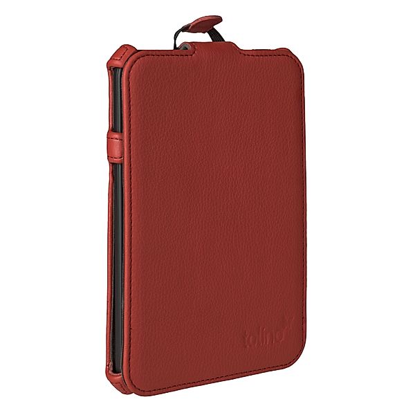 tolino shine 2 HD, Schutztasche mit Standfunktion (Farbe:rot)