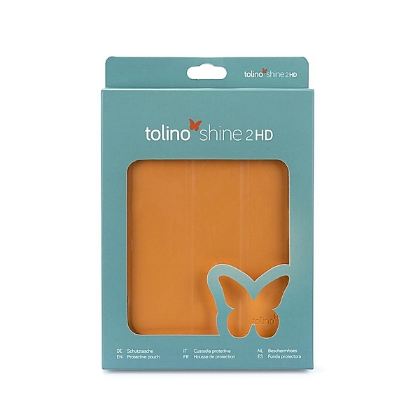 tolino shine 2 HD Slim Falthülle Orange/Coral