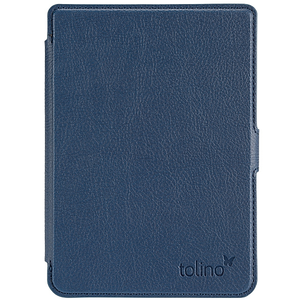 tolino shine 3, Schutztasche in Lederoptik (Farbe:blau)
