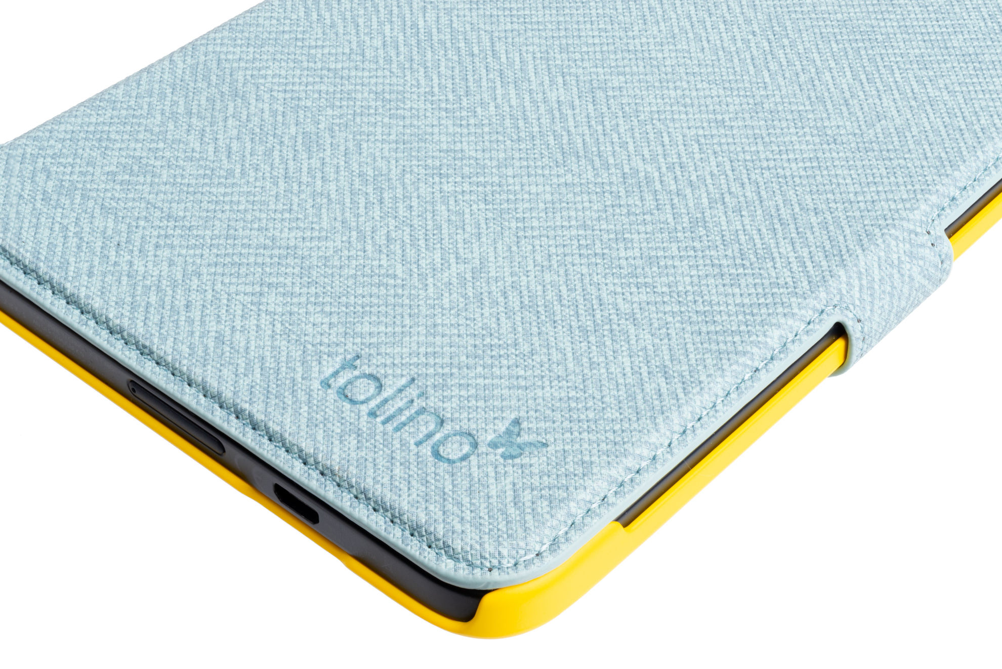 tolino shine 3, Schutztasche in Stoffoptik Farbe:blau gelb | Weltbild.de
