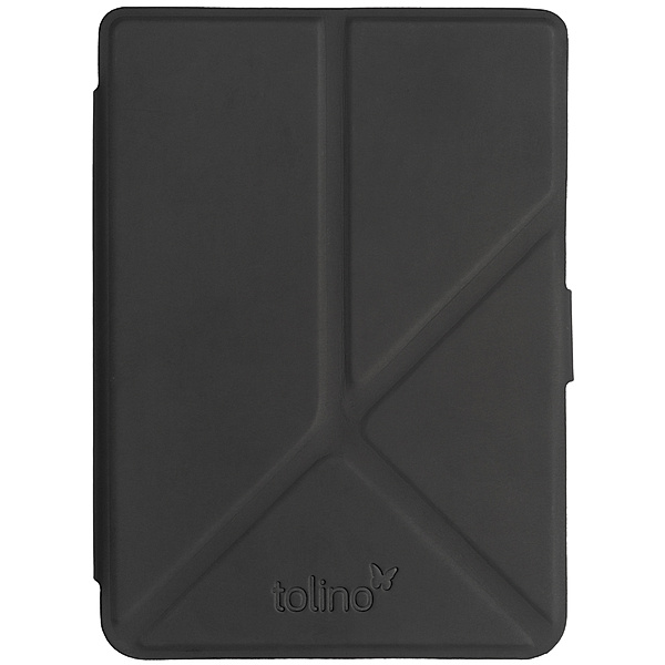 tolino shine 3, Schutztasche mit Origami Standfunktion (Farbe:schwarz)