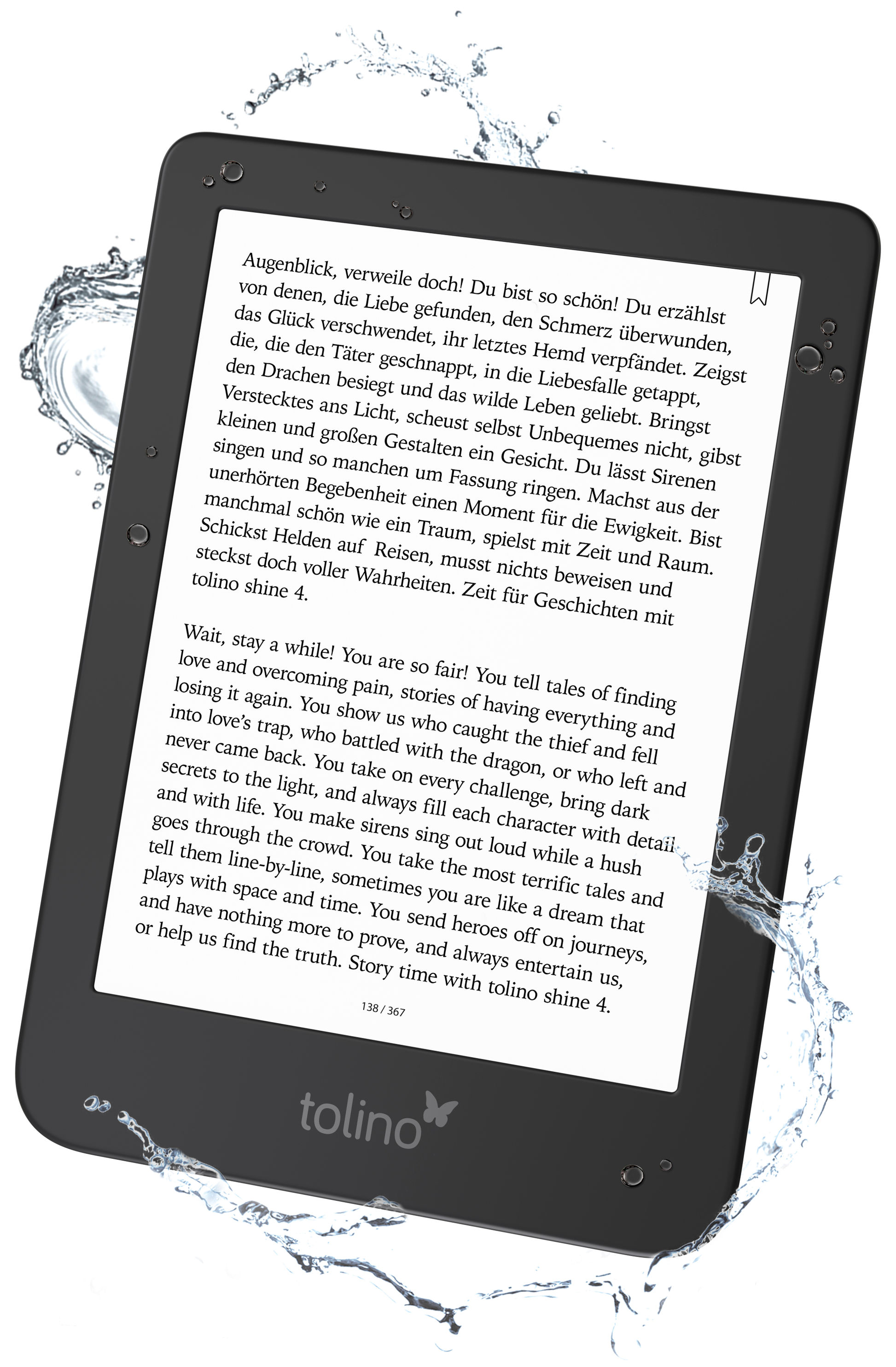 tolino shine 4 eBook-Reader jetzt bei Weltbild.de bestellen