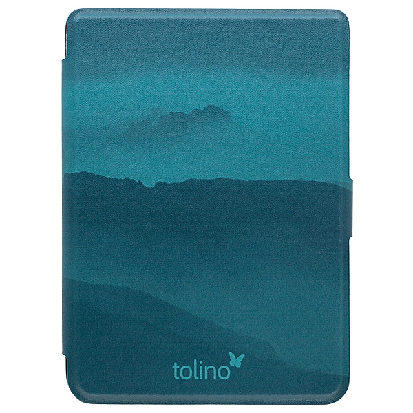 tolino shine 4, Schutztasche in Lederoptik (Farbe:aloe clouds)