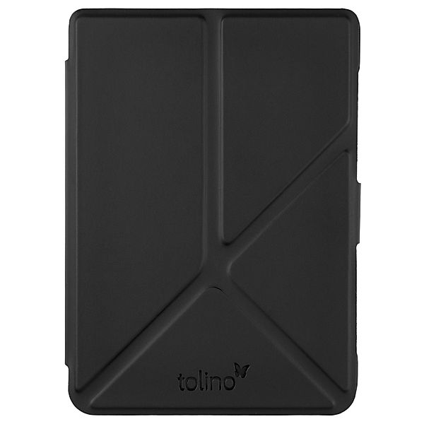tolino shine 4, Schutztasche mit Origami Standfunktion (Farbe:schwarz)