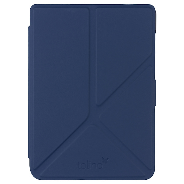 tolino shine 4, Schutztasche mit Origami Standfunktion (Farbe:blau)