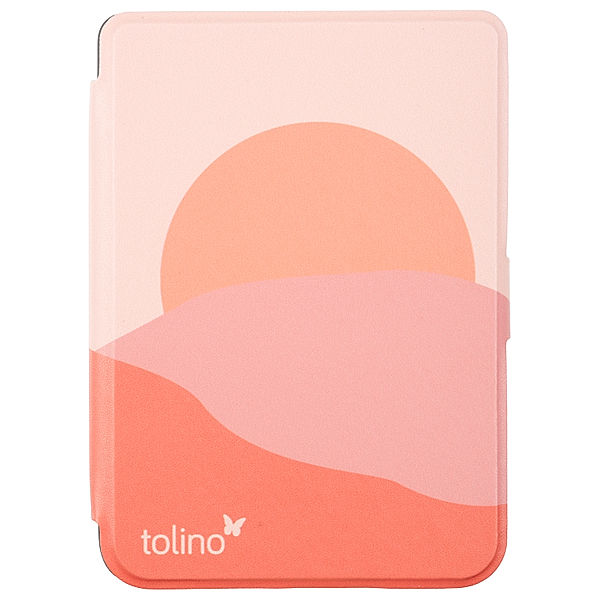 tolino shine/shine color, Schutztasche in Lederoptik (Motiv:sunset)