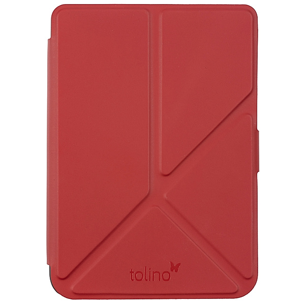 tolino shine/shine color, Schutztasche mit Origami Standfunktion (Farbe:rot)