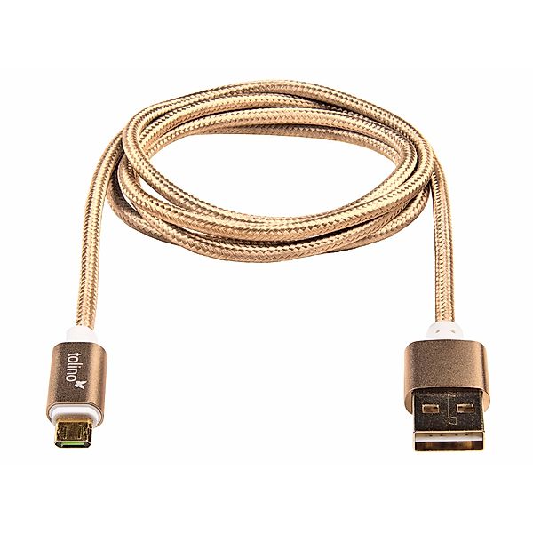 tolino, USB Kabel gold (beidseitig nutzbar)