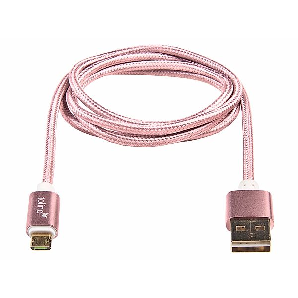 tolino, USB Kabel pink (beidseitig nutzbar)