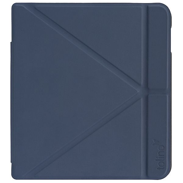 tolino vision 5, Schutztasche mit Origami Standfunktion (Farbe:blau)