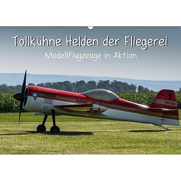 Tollkühne Helden der Fliegerei - Modellflugzeuge in Aktion (Wandkalender 2017 DIN A2 quer), Sonja Teßen