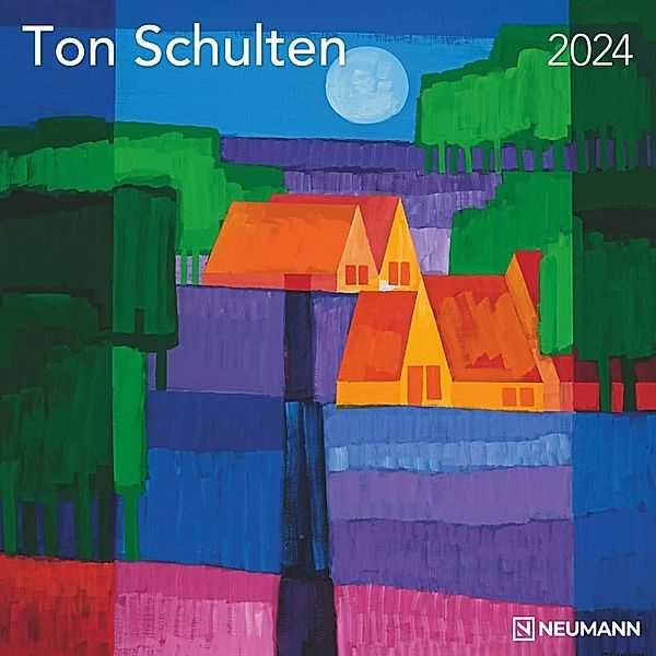 Ton Schulten 2024 - Wand-Kalender - Broschüren-Kalender - 30x30 - 30x60 geöffnet - Kunst-Kalender