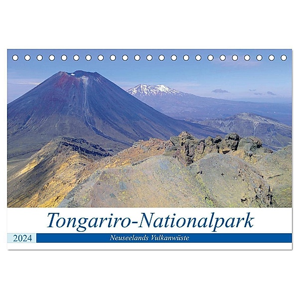 Tongariro-Nationalpark (Tischkalender 2024 DIN A5 quer), CALVENDO Monatskalender, Che-Tatanka Photography Media design and Digital Art
