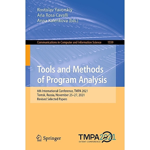 Tools and Methods of Program Analysis / Communications in Computer and Information Science Bd.1559