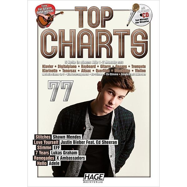 Top Chart, mit Playback-Audio-CD