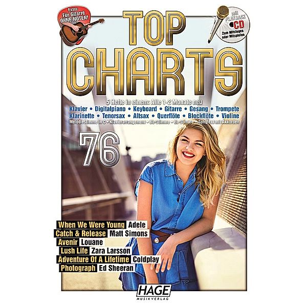 Top Charts 76, mit Playback CD