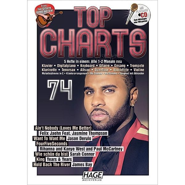 Top Charts, m. Playback-Audio-CD