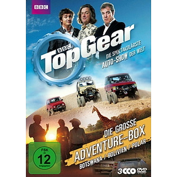 Top Gear - Die große Adventure-Box, Jeremy Clarkson, James May, Richard Hammond