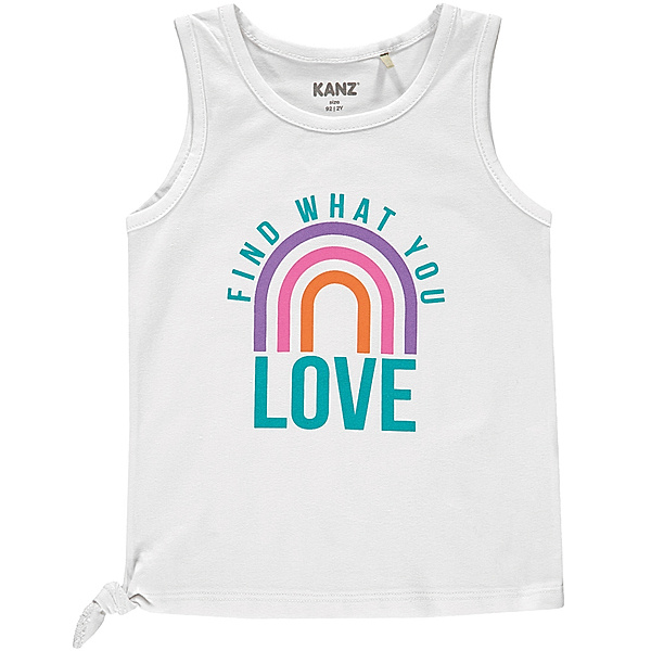 Kanz Top LOVE & HAPPINESS in bright white