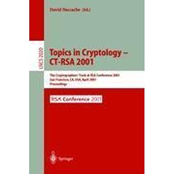 Topics in Cryptology - CT-RSA 2001