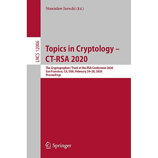 Topics in Cryptology - CT-RSA 2020