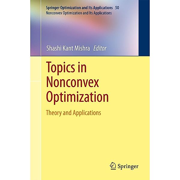 Topics in Nonconvex Optimization / Nonconvex Optimization and Its Applications Bd.50, 9781441996404