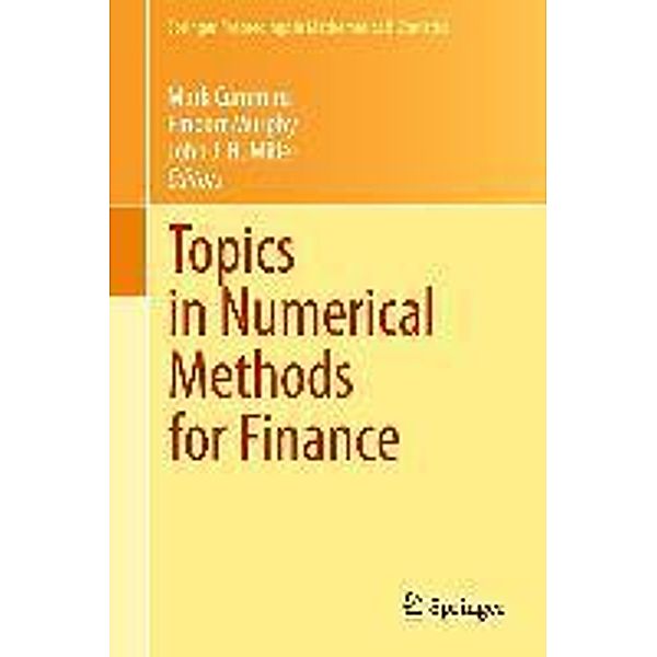 Topics in Numerical Methods for Finance / Springer Proceedings in Mathematics & Statistics Bd.19, Finbarr Murphy, Mark Cummins