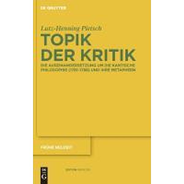 Topik der Kritik / Frühe Neuzeit Bd.150, Lutz-Henning Pietsch