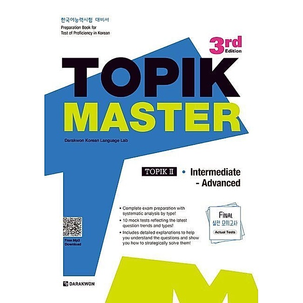 TOPIK MASTER Final - TOPIK II Intermediate Advanced, m. 1 Audio, Darakwon Korean Language Lab