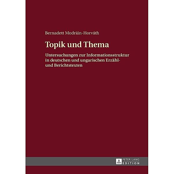 Topik und Thema, Modrian-Horvath Bernadett Modrian-Horvath