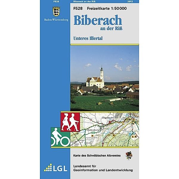 Topographische Freizeitkarte Baden-Württemberg Biberach an der Riß