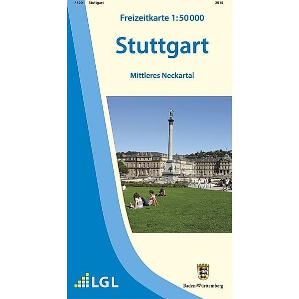 Topographische Freizeitkarte Baden-Württemberg Stuttgart