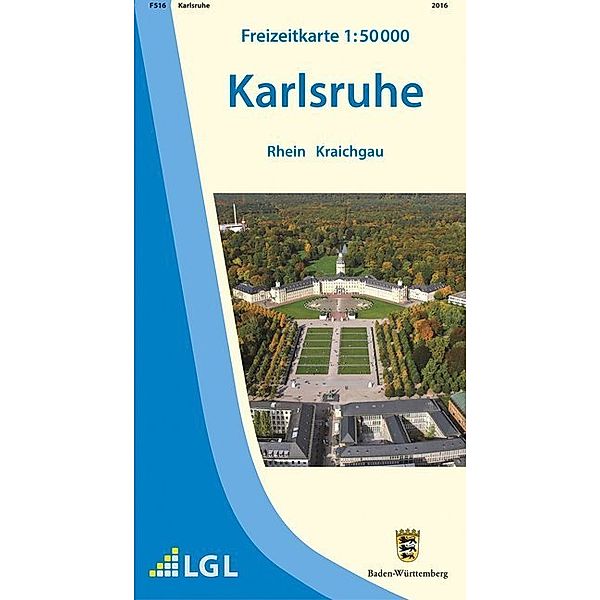 Topographische Freizeitkarte Baden-Württemberg Karlsruhe