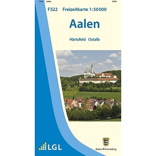 Topographische Freizeitkarte Baden-Württemberg Aalen