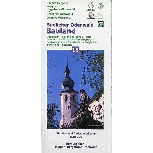 Topographische Freizeitkarte Hessen (1 : 20.000) - Südlicher Odenwald, Bauland