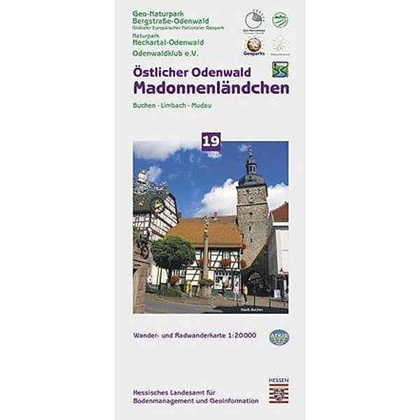 Topographische Freizeitkarte Hessen (1 : 20.000) - Östlicher Odenwald, Madonnenländchen