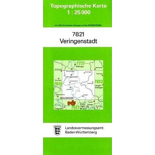 Topographische Karte Baden-Württemberg Veringenstadt