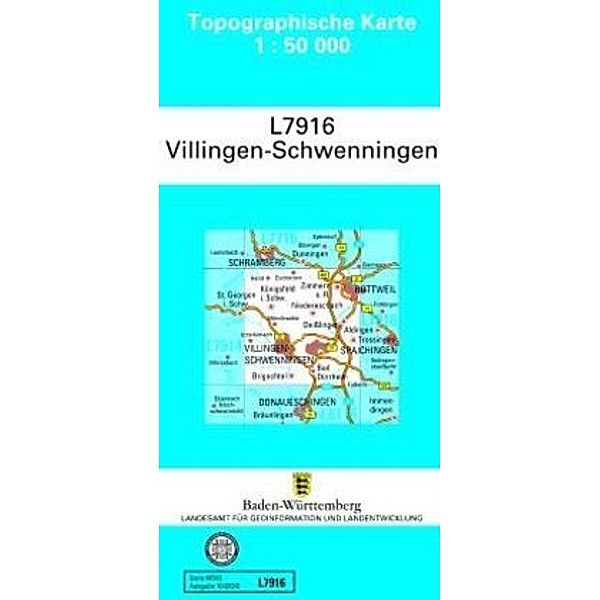 Topographische Karte Baden-Württemberg, Zivilmilitärische Ausgabe - Villingen-Schwenningen