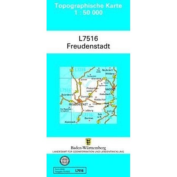 Topographische Karte Baden-Württemberg, Zivilmilitärische Ausgabe - Freudenstadt