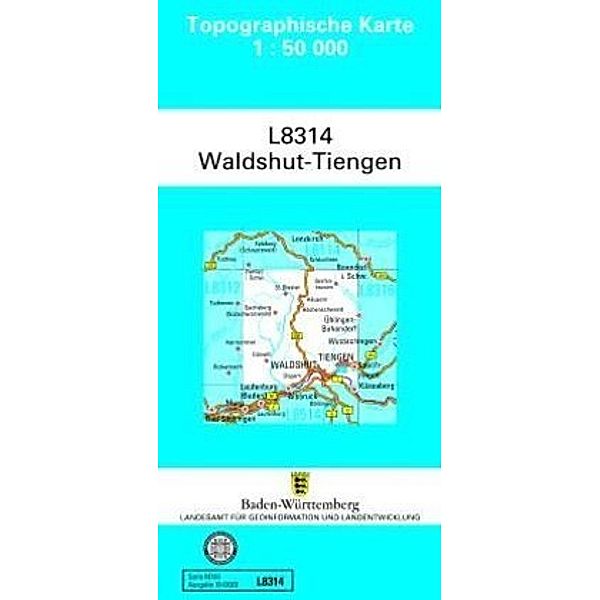 Topographische Karte Baden-Württemberg, Zivilmilitärische Ausgabe - Waldshut-Tiengen