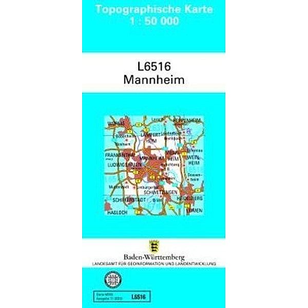 Topographische Karte Baden-Württemberg, Zivilmilitärische Ausgabe - Mannheim