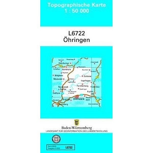 Topographische Karte Baden-Württemberg, Zivilmilitärische Ausgabe / L6722 / Topographische Karte Baden-Württemberg, Zivilmilitärische Ausgabe - Öhringen