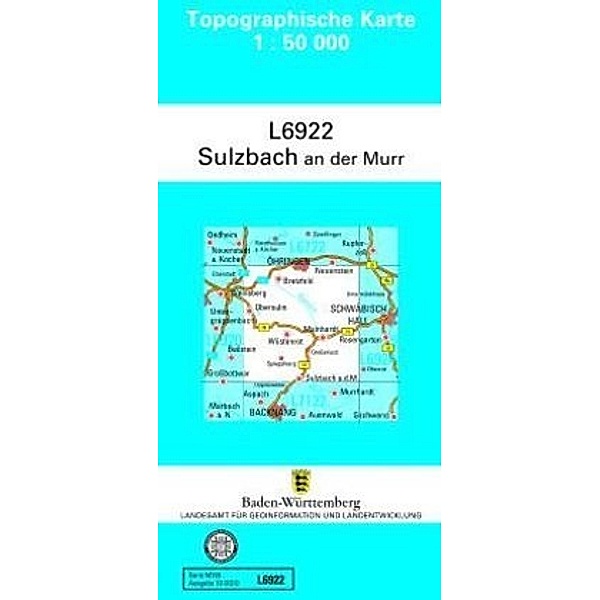Topographische Karte Baden-Württemberg, Zivilmilitärische Ausgabe - Sulzbach an der Murr