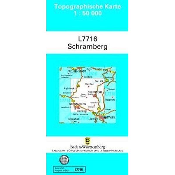 Topographische Karte Baden-Württemberg, Zivilmilitärische Ausgabe / L7716 / Topographische Karte Baden-Württemberg, Zivilmilitärische Ausgabe - Schramberg