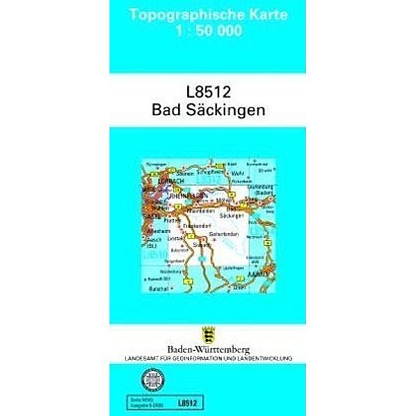 Topographische Karte Baden-Württemberg, Zivilmilitärische Ausgabe - Bad Säckingen