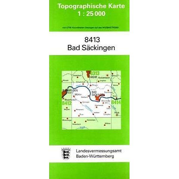 Topographische Karte Baden-Württemberg Bad Säckingen