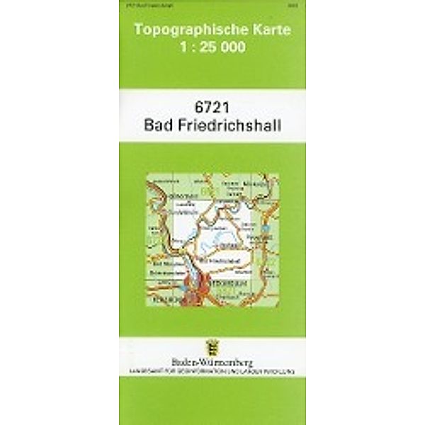 Topographische Karte Baden-Württemberg Bad Friedrichshall