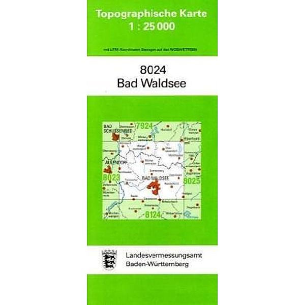 Topographische Karte Baden-Württemberg Bad Waldsee