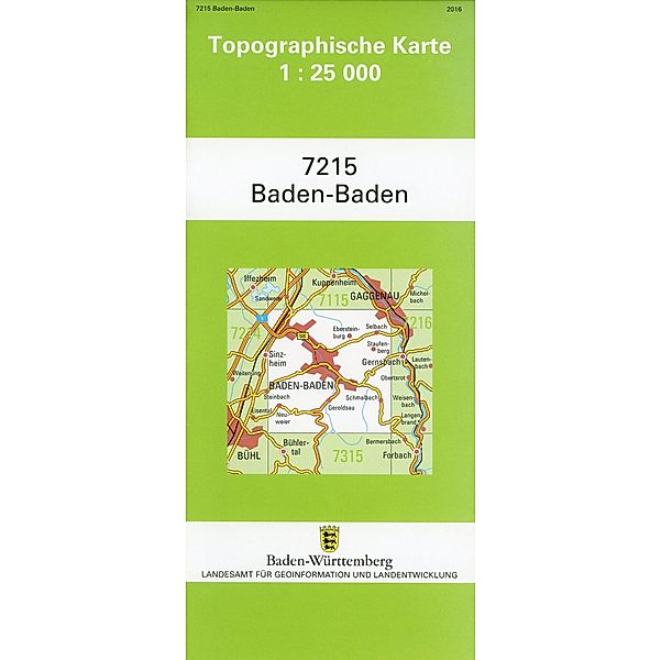 Topographische Karte Baden-Württemberg Bad Wildbad