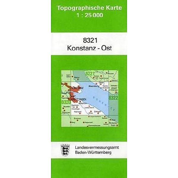 Topographische Karte Baden-Württemberg Konstanz-Ost